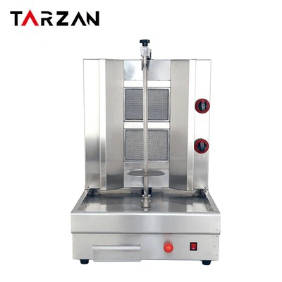 ماكينة شاورما مزدوجة الشعلة